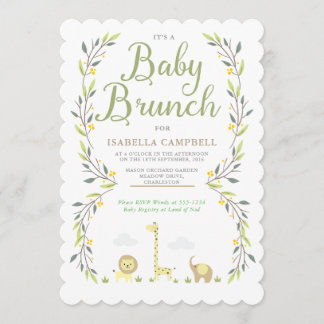 Einladung von Safari Baby Brunch