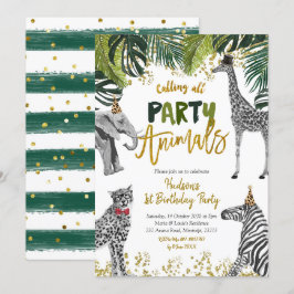 Einladung von Safari Party Animal Kid zum Geburtst