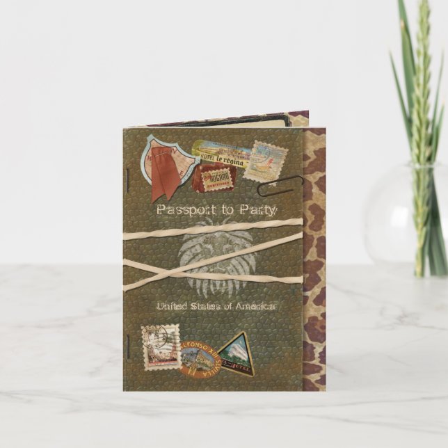 Einladung von Safari Passport (Vorderseite)