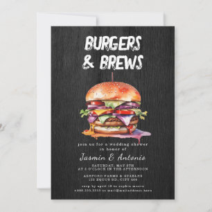 Einladung von Saft und Burgern