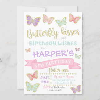 Einladung von Schmetterlingen | Butterfly Birthday
