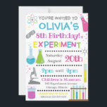 Einladung von Science Birthday | Wissenschaftliche<br><div class="desc">Science Birthday Invitation Science Invite Alle Designs sind © Nichts PANDA LLC</div>