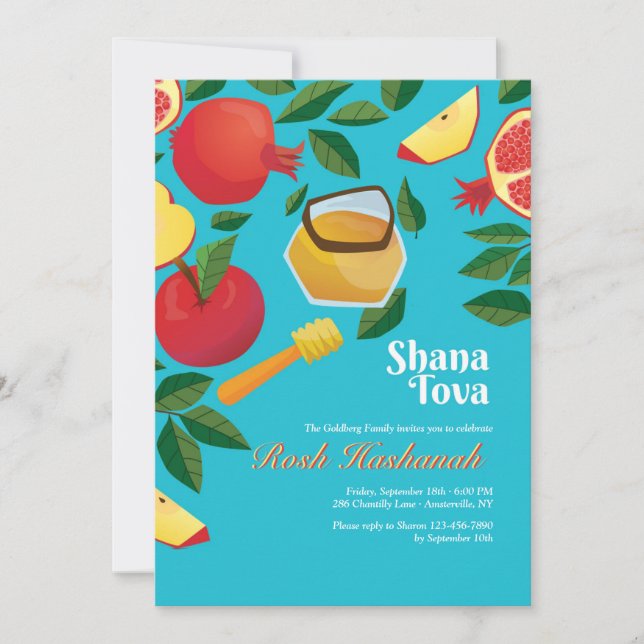 Einladung von Shana Tova (Vorderseite)