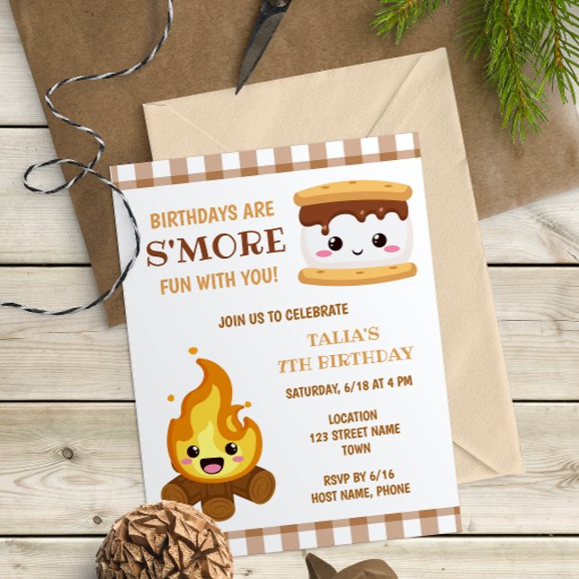 Einladung von Smores zum Geburtstag (Von Creator hochgeladen)