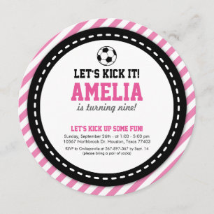 Einladung von Soccer Girl zum Geburtstag