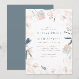 Einladung von Soft Pink Peony Wedding