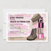 Einladung von Soltary Girl Baby Shower
