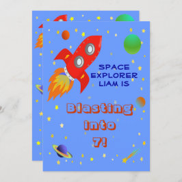 Einladung von Space Explorer-12x18