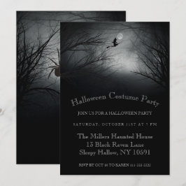 Einladung von Spuk Halloween-Partys mit Flying Hex
