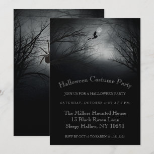 Einladung von Spuk Halloween-Partys mit Flying Hex