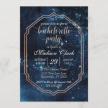 Einladung von Star Sky Celestial Junggeselinnen-Ab