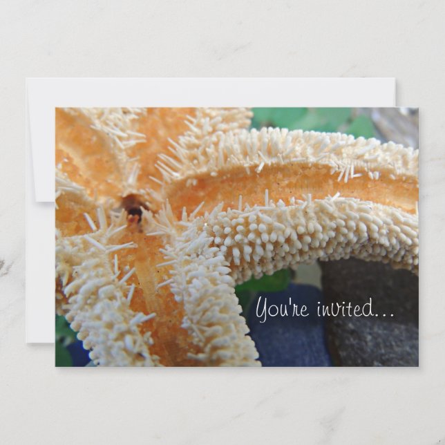 Einladung von Starfish & Sea Glass (Vorderseite)