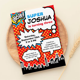 Einladung von Superheldin Birthday