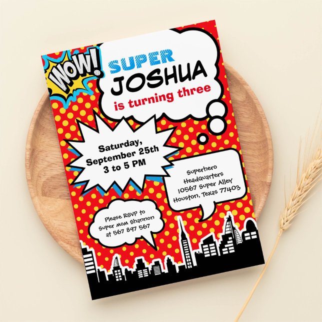 Einladung von Superheldin Birthday (Von Creator hochgeladen)