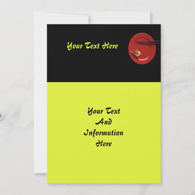 Einladung von Sushi (Vorderseite)