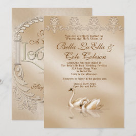 Einladung von Swan Wedding