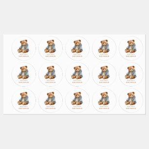 Einladung von Teddy Bear Baby Shower kann frühzeit Etiketten
