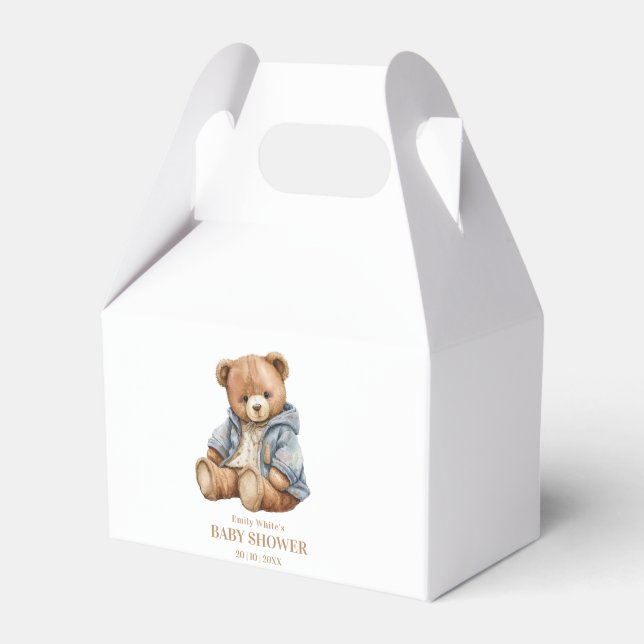 Einladung von Teddy Bear Baby Shower kann frühzeit Geschenkschachtel (Vorderseite)