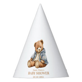 Einladung von Teddy Bear Baby Shower kann frühzeit Partyhütchen