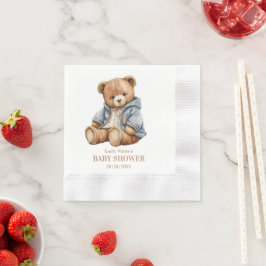 Einladung von Teddy Bear Baby Shower kann frühzeit Serviette