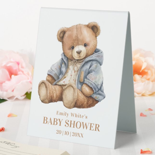 Einladung von Teddy Bear Baby Shower kann frühzeit Tischaufsteller (In Situ (Hochzeit))