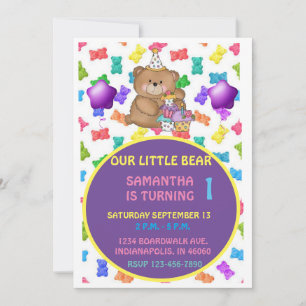 Einladung von Teddy Bear   Einladung von Kindern