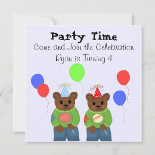 Einladung von Teddybear Birthday Party