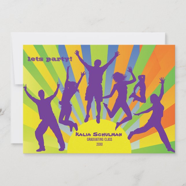 Einladung von Teenagern (Vorderseite)