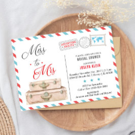 Einladung von Travel Bridal Duwer, Miss an Mrs.