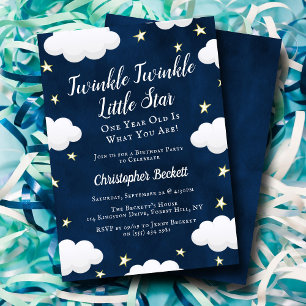 Einladung von Twinkle Little Star 1. Geburtstag