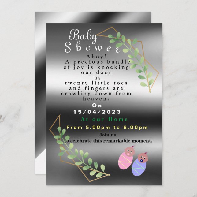 Einladung von Twins (Vorne/Hinten)