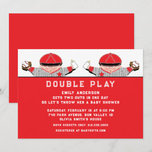 Einladung von Twins Baby Shower