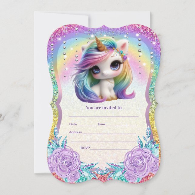 Einladung von Unicorn ausfüllen (Vorderseite)