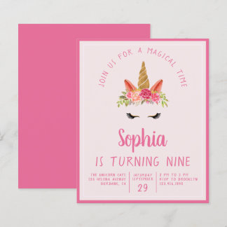 Einladung von UNICORN Kid zu Geburtstagsparty
