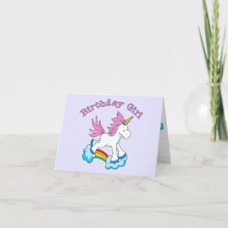 Einladung von Unicorn Rainbow Birthday Girl Fill