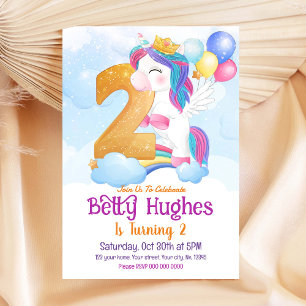 Einladung von Unicorn zum 2. Geburtstag