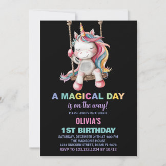 Einladung von Unicorn zum Geburtstag
