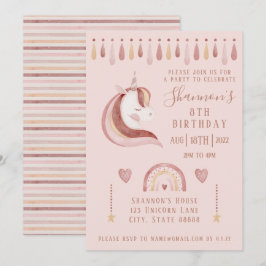 Einladung von Unicorn zum Geburtstag