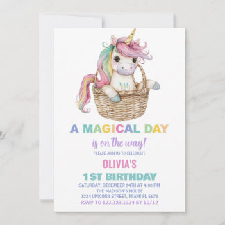 Einladung von Unicorn zum Geburtstag