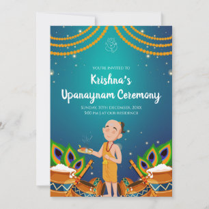 Einladung von Upanayanam Thread Zeremonie lädt ein