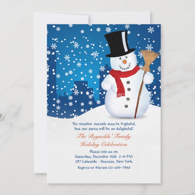 Einladung von Urban Snowman (Vorderseite)