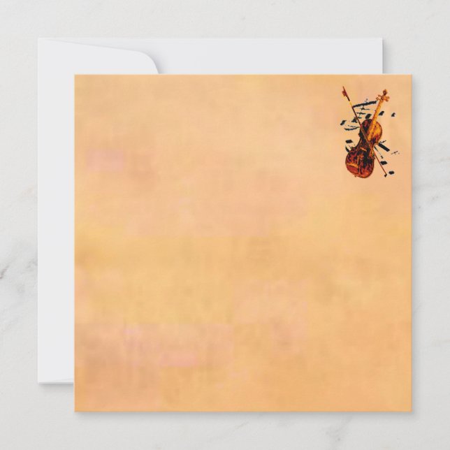 Einladung von Violine (Vorderseite)