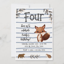 Einladung von Wäldern zum Geburtstag