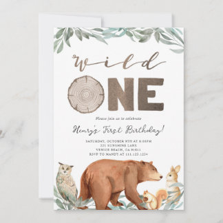 Einladung von Waldtieren zum Geburtstag
