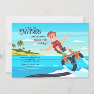 Einladung von Water Jet zum Geburtstag