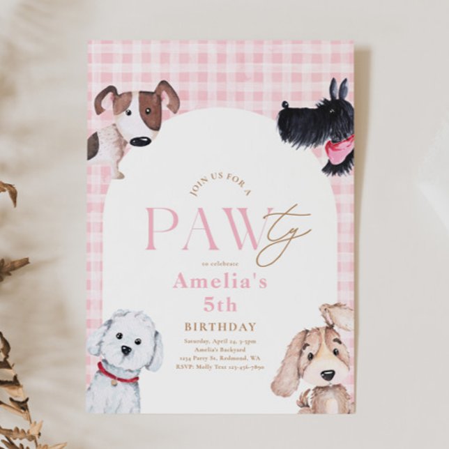 Einladung von Welpe Paw-Ty zum Geburtstag (Von Creator hochgeladen)