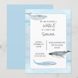 Einladung von Whale Birthday