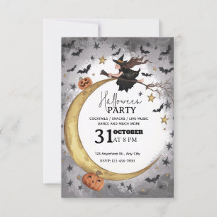 Einladung von Whimsischem Halloween-Party - bearbe
