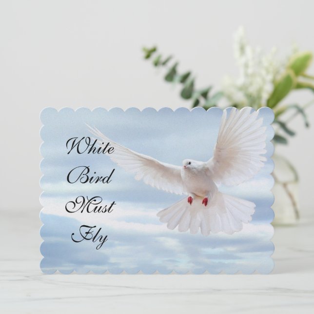 Einladung von White Bird (Stehend Vorderseite)