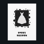 Einladung von White & Black 16 . Geburtstag<br><div class="desc">Foto nahm ich eine Brautschale ab,  fügte dann verschiedene Effekte hinzu,  um dieses Ergebnis zu erzielen.  Individuell auf den Anzug abgestimmt,  z.B. Quinceanera,  Debutante Ball,  21.</div>